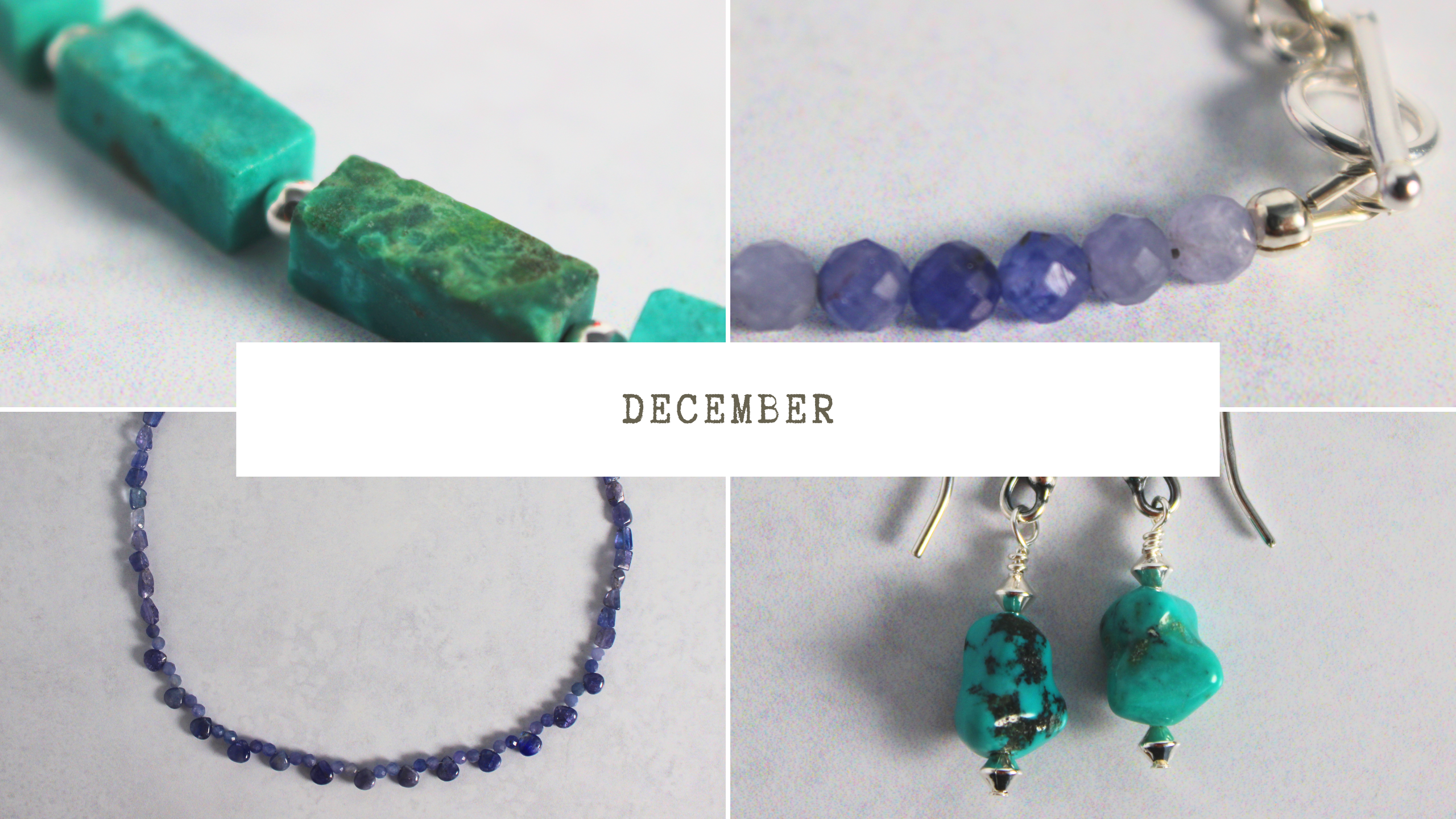 Turquoise and Tanzanite jewelry